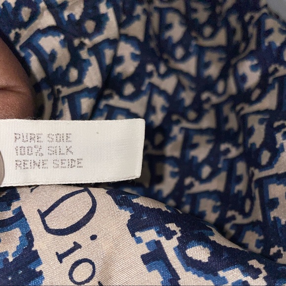 Vintage Christian Dior Oblique Silk Scarf - Picture 2 of 4